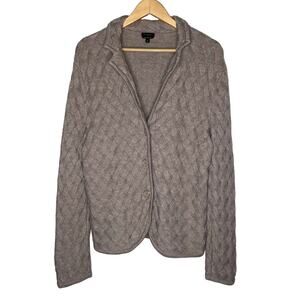 Talbots Cardigan Sweater Size XL Merino Wool Cardigan Sweater Tan Thick *